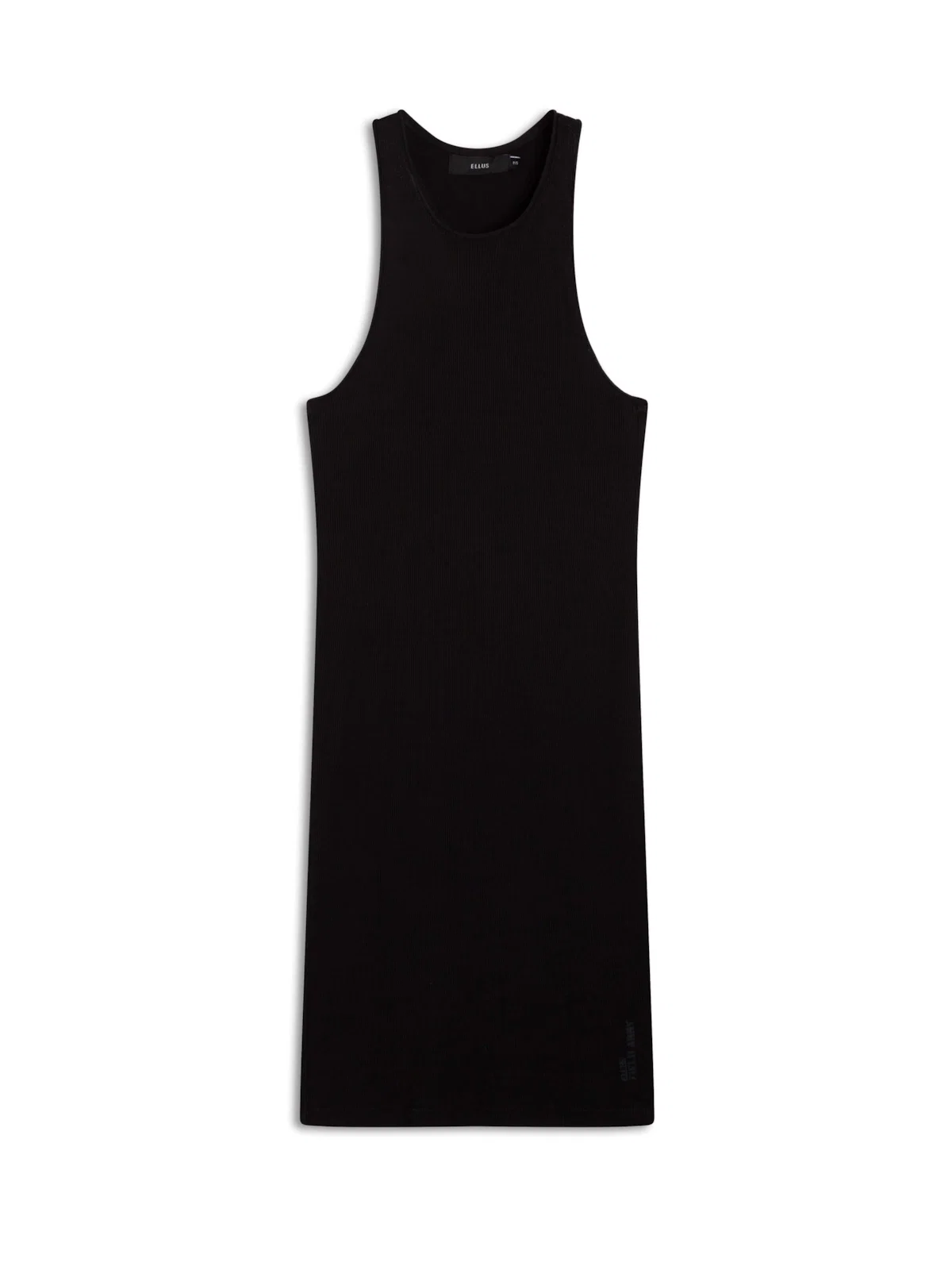 Vestido Cotton Rib Preto — imagem 1