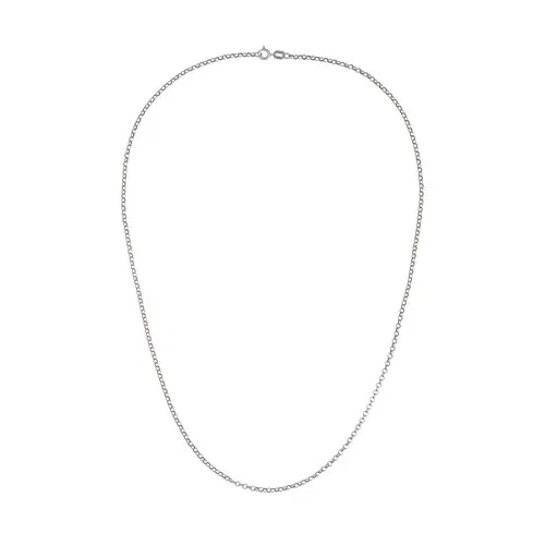 Corrente Elos Portugueses em Ouro Branco 18k, 40cm — imagem 1
