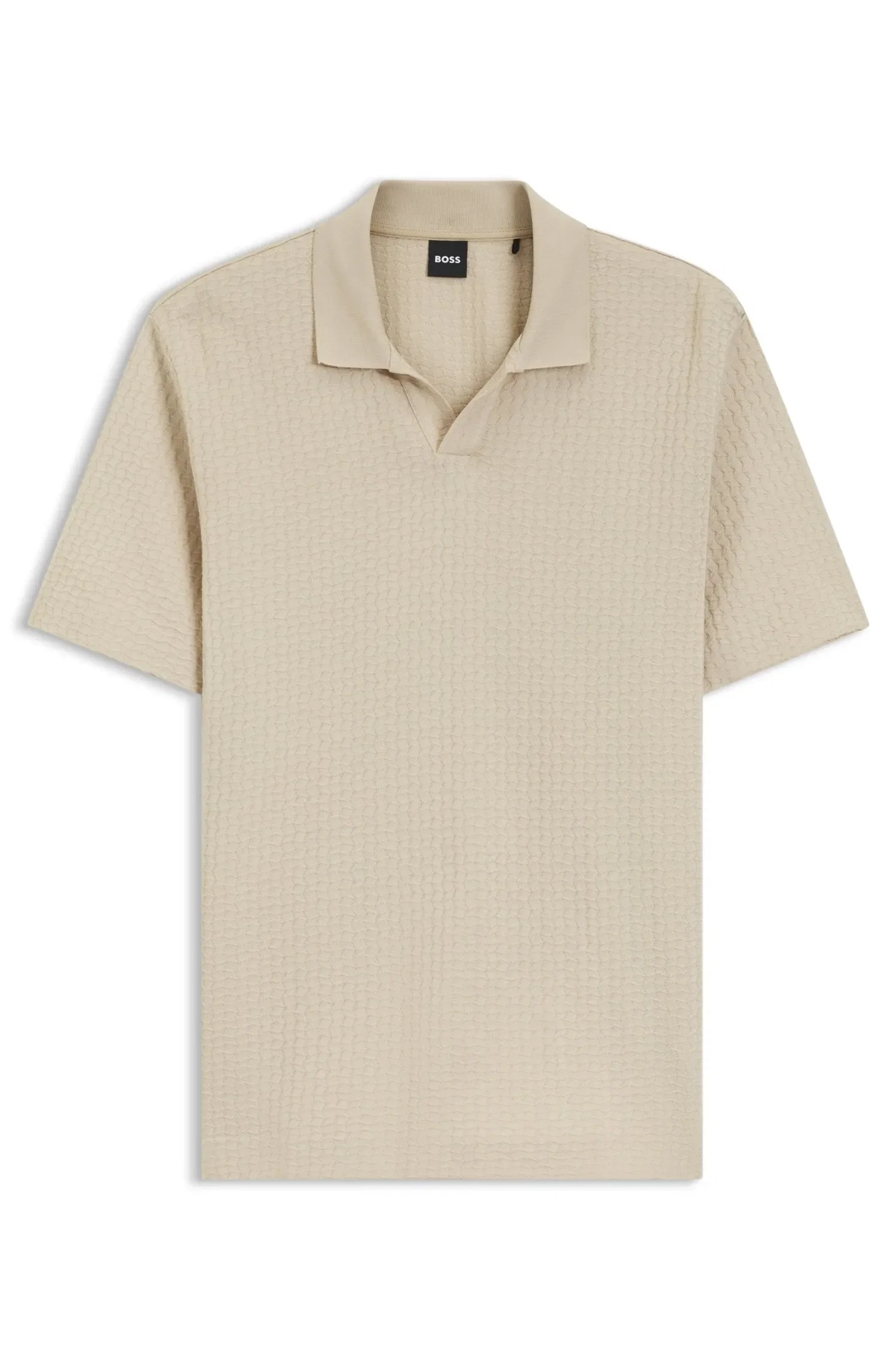 Polo De Colarinho Johnny Em Algodão Jacquard — imagem 1