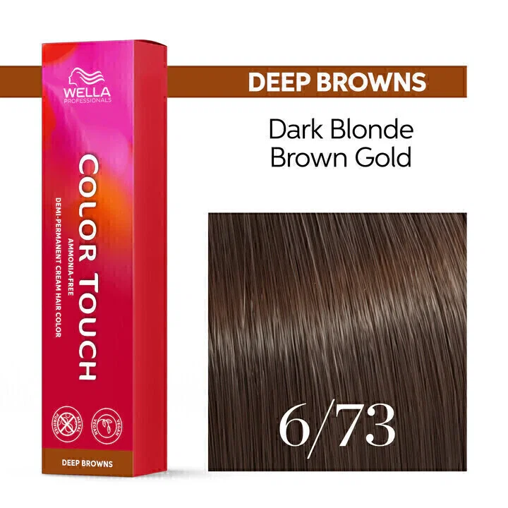 Tonalizante Wella Color Touch 6/73 Louro Escuro Marrom Dourado