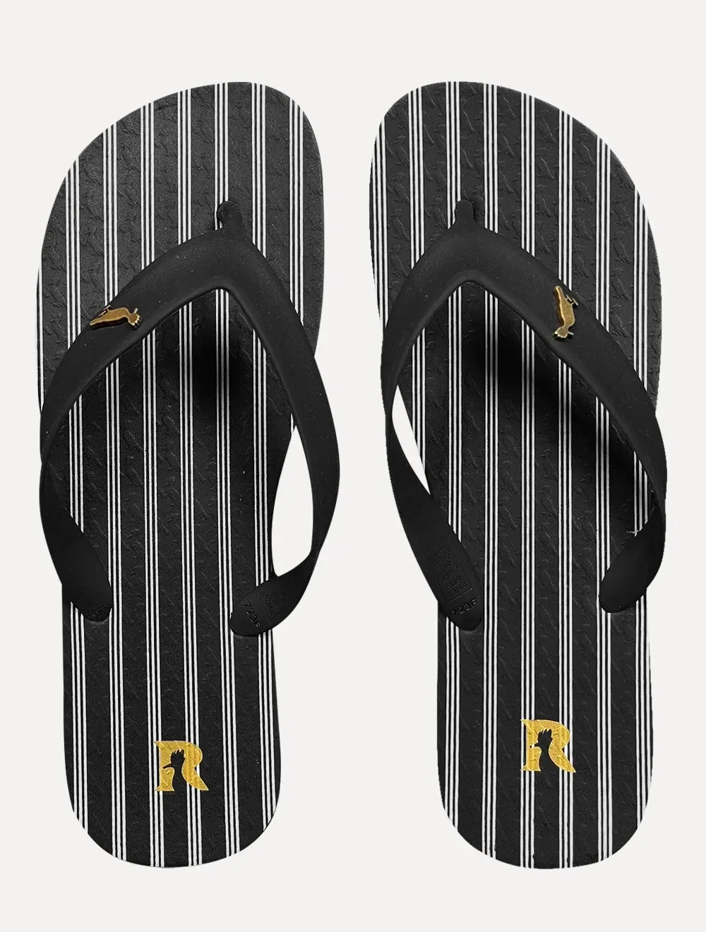 Chinelo Reserva Masculino RSV Veraneio Listrado Preto