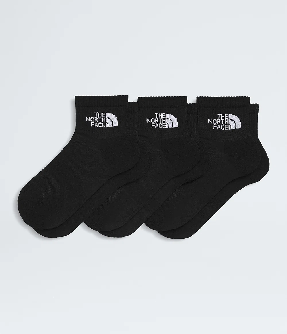 Meia Multi Sport Cush Quarter - 3 Pares TNF Black