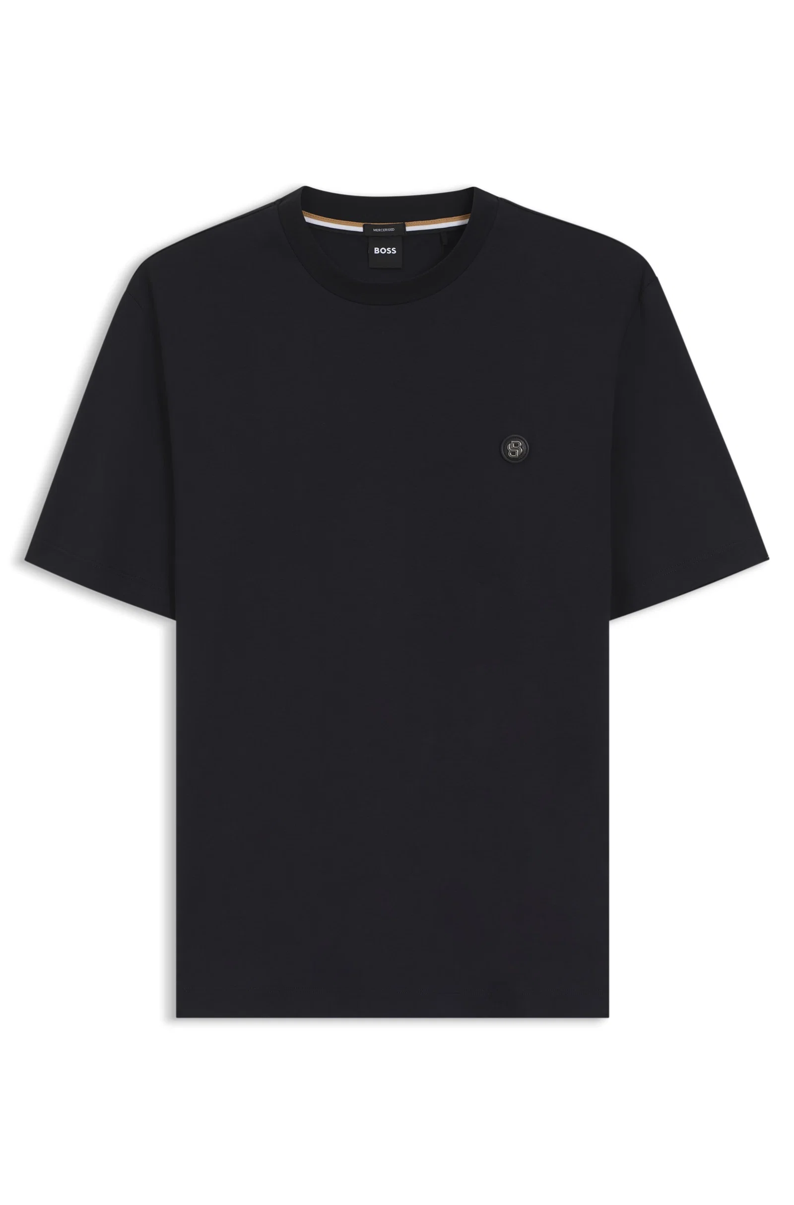 Camiseta De Algodão Mercerizado Com Monograma Double B — imagem 1