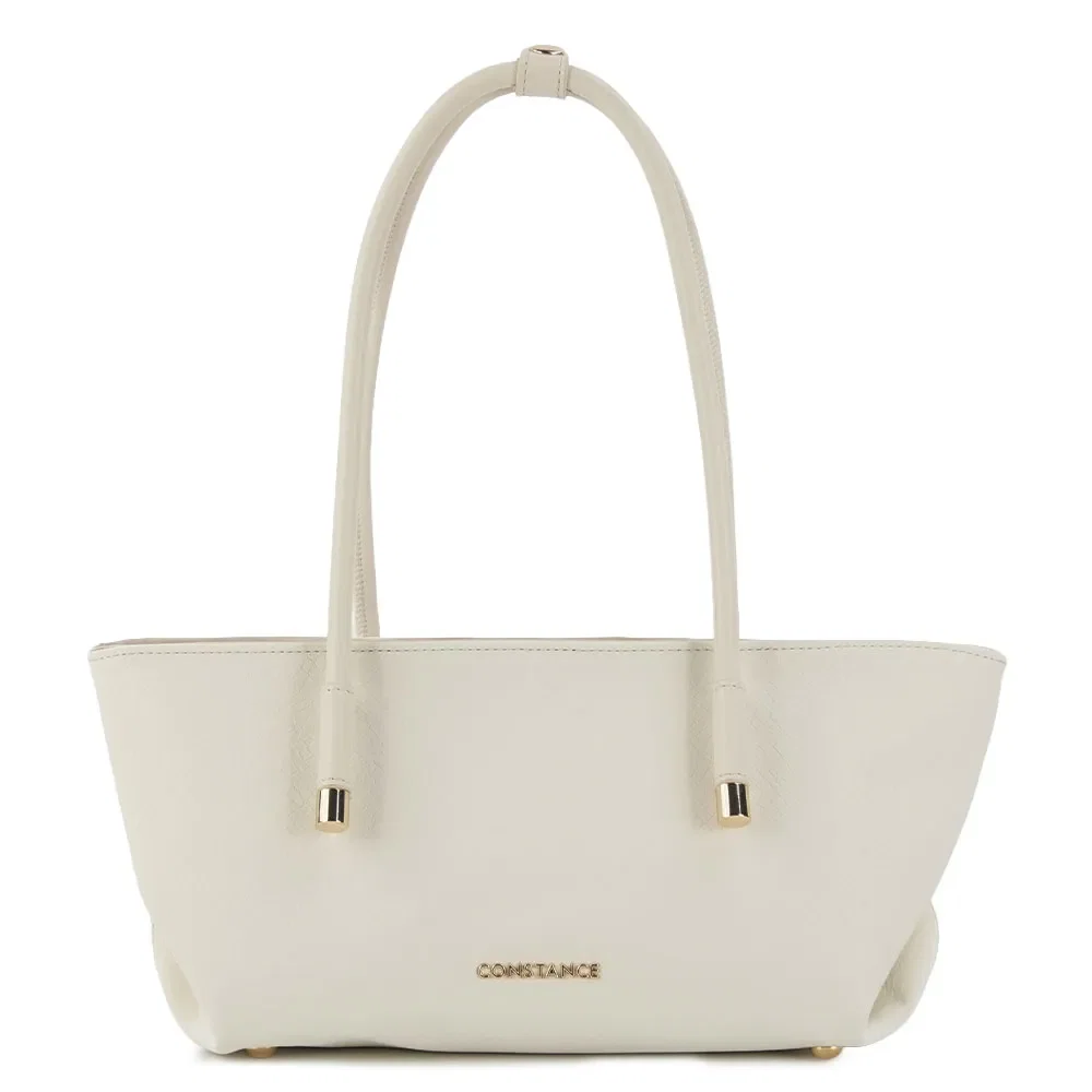 Bolsa Baguete Texturizada Off White — imagem 1