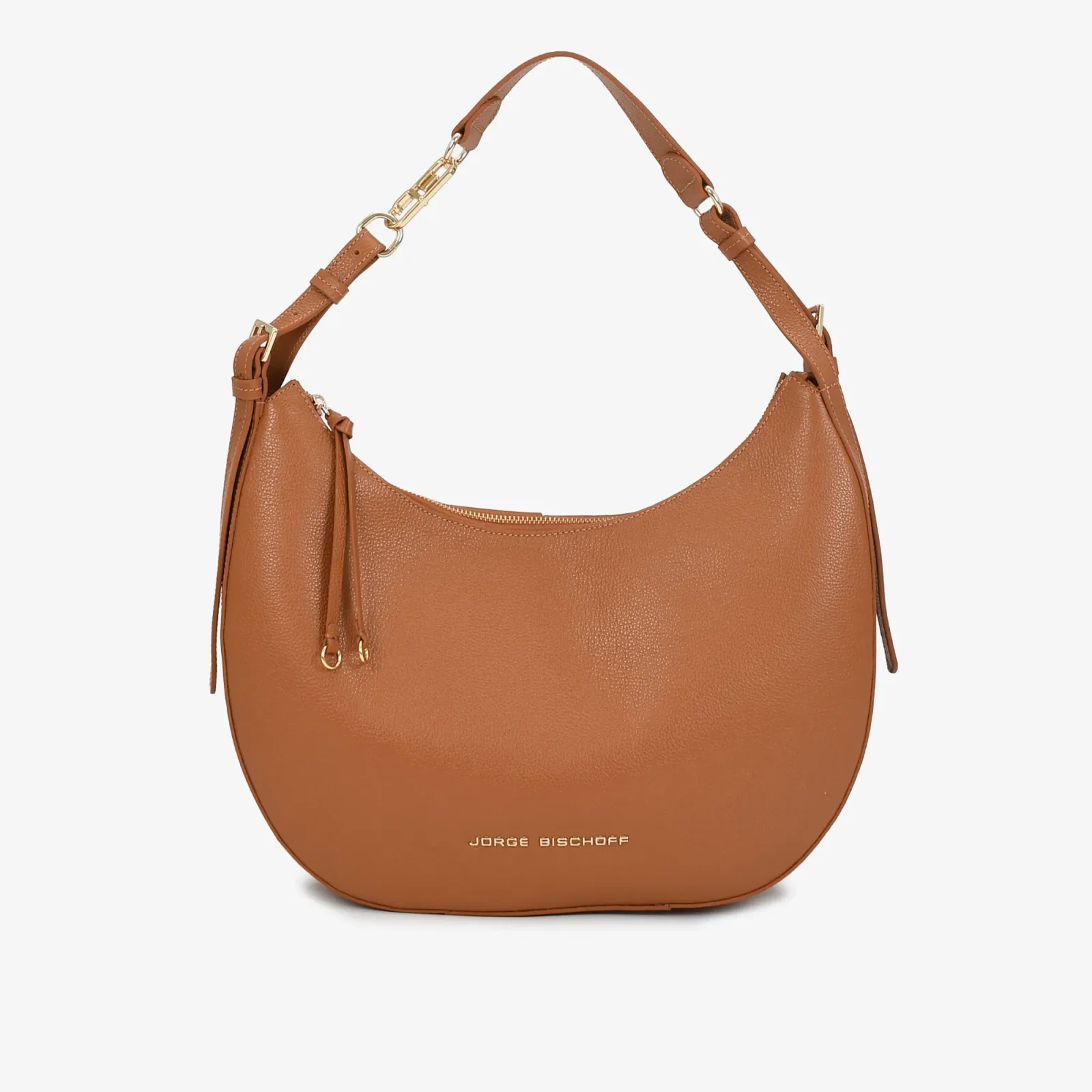 Bolsa Hobo Marrom Caramelo Couro