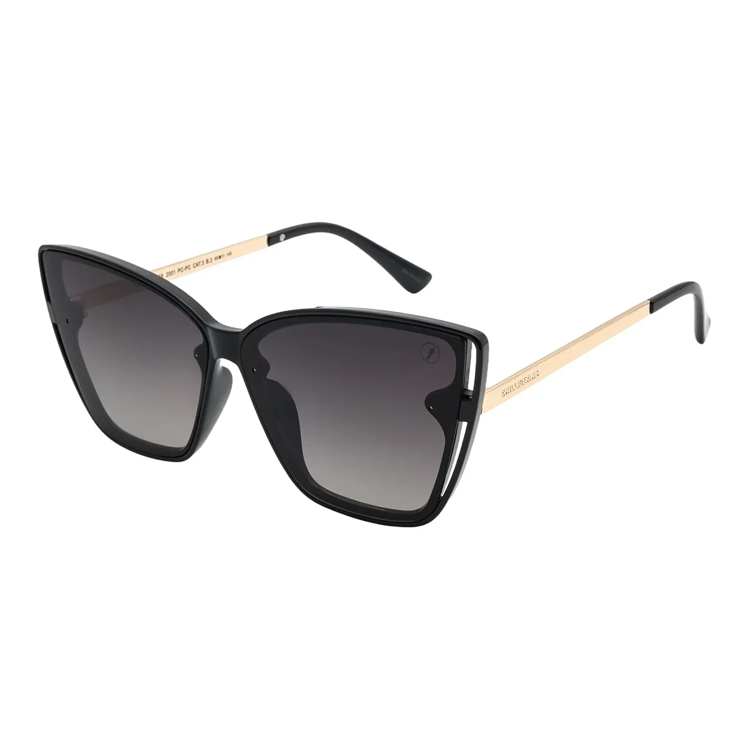 Óculos de Sol Feminino Chilli Beans Quadrado Degradê Preto — imagem 1