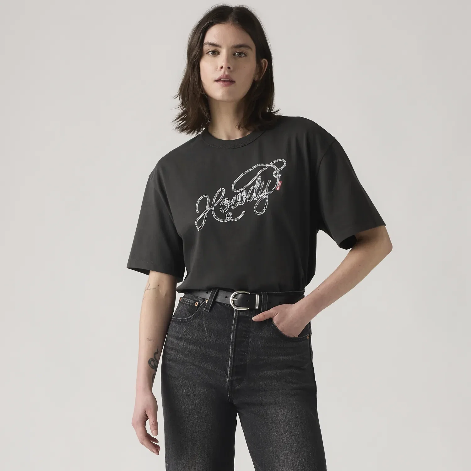 Camiseta Levi's® Tabor Preta Manga Curta — imagem 1