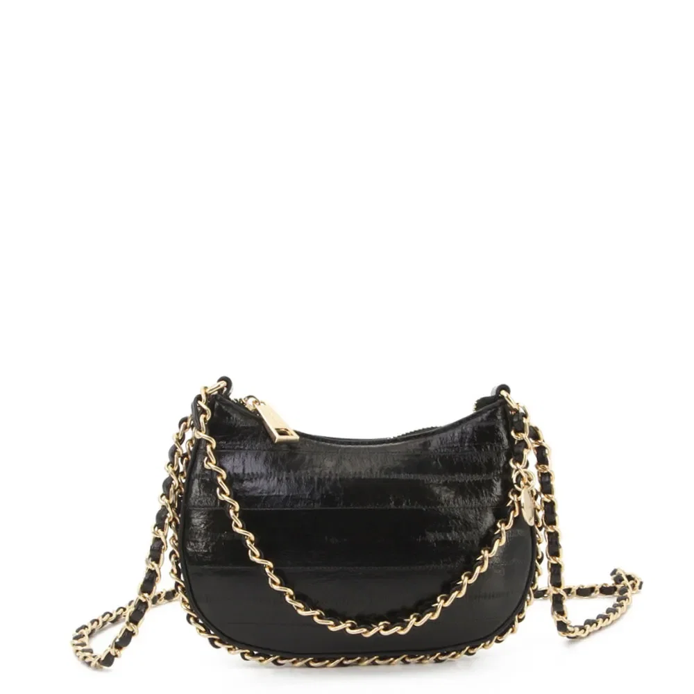 Bolsa Pequena Verniz Preta