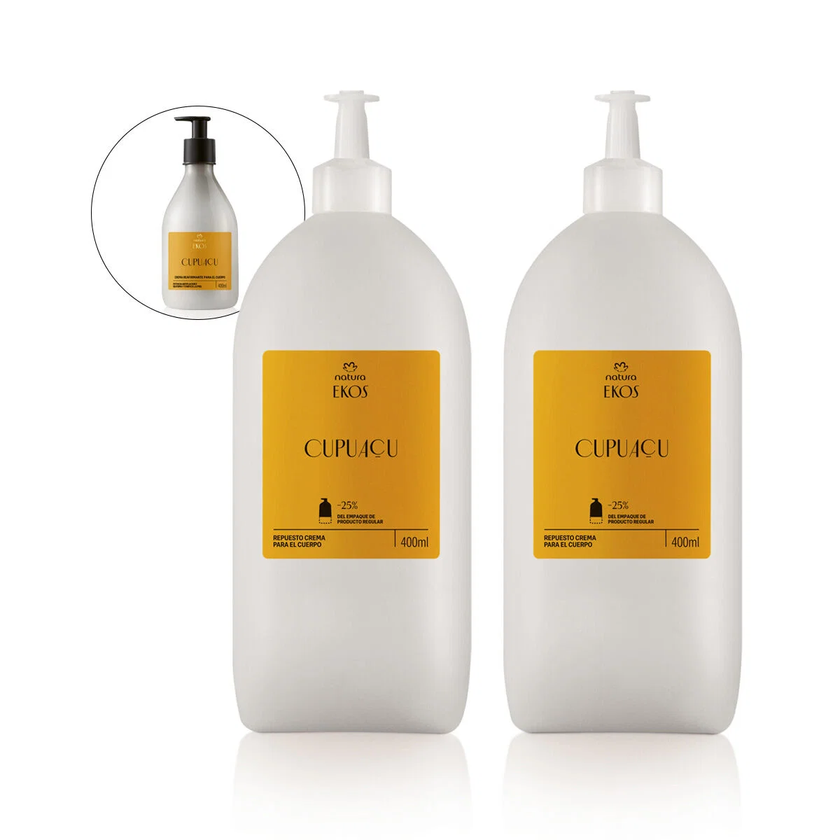 Kit Refil Creme Desodorante Hidratante Natura Ekos Cupuaçu (2 unidades)
