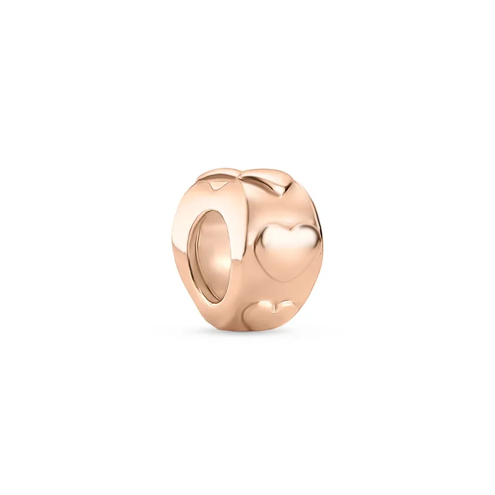 Separador Life Amor Coração em Liga Rosé com Ouro Rosé 18k — imagem 1