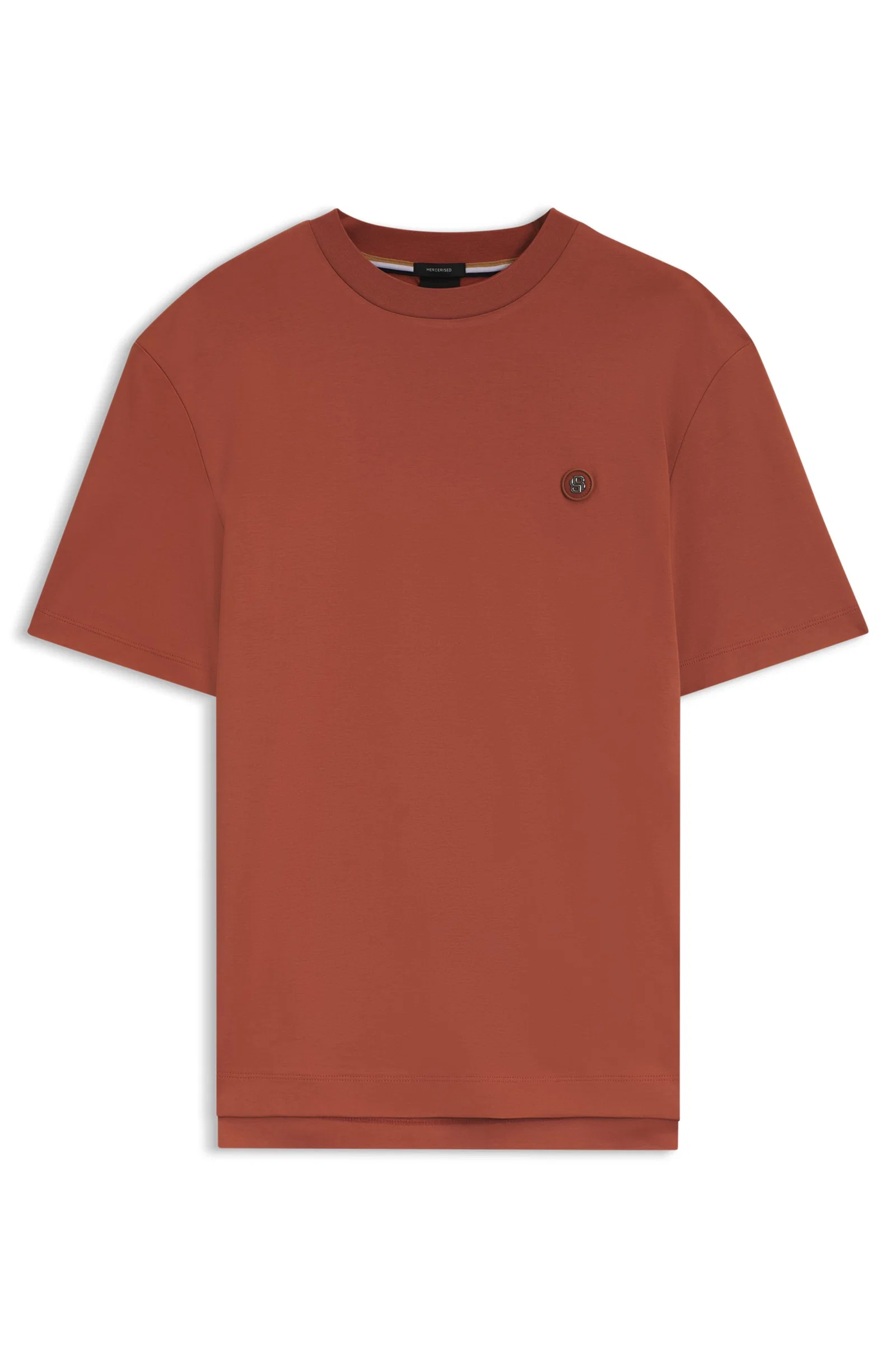 Camiseta De Algodão Mercerizado Com Monograma Double B — imagem 1