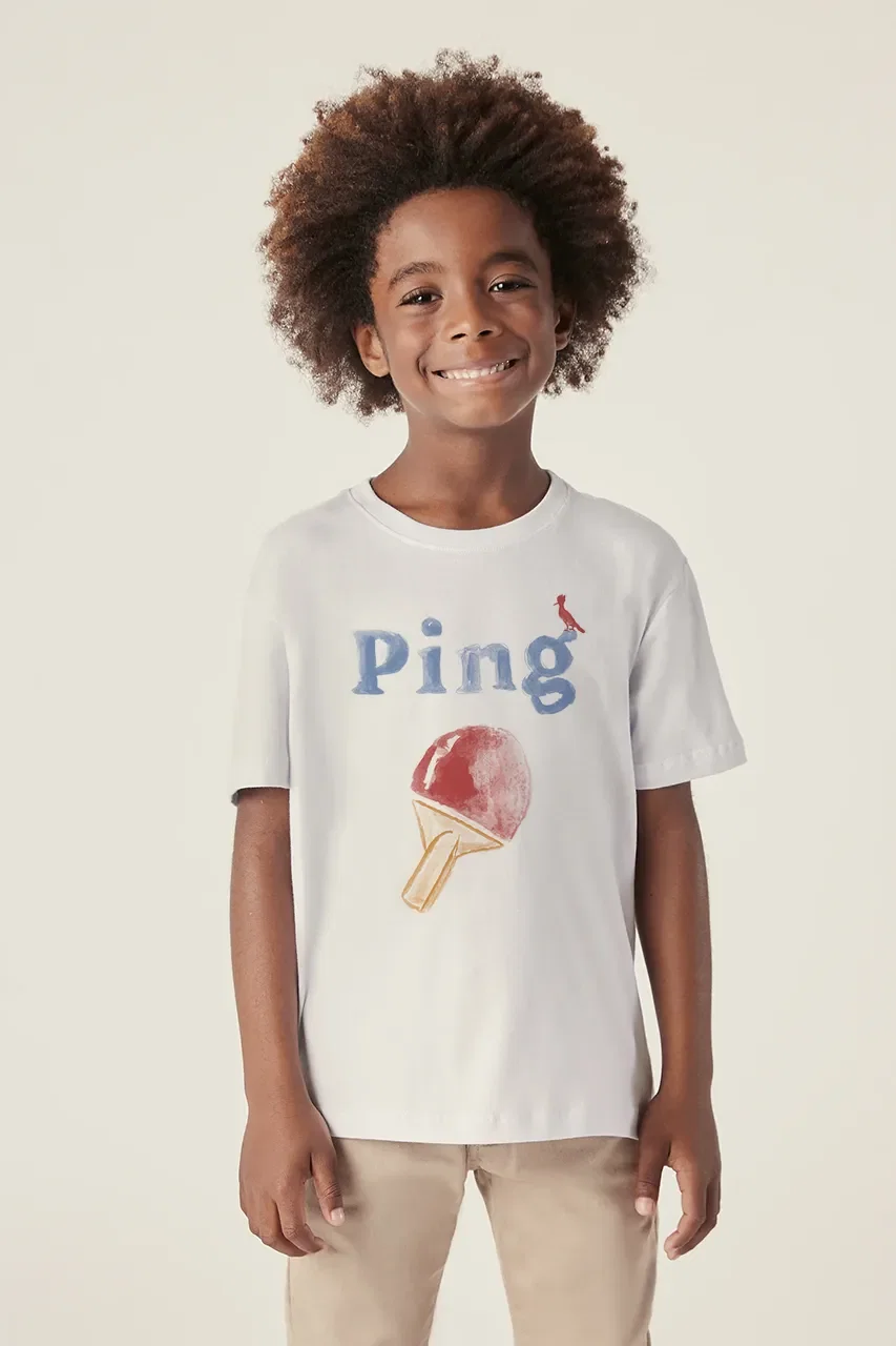 Camiseta Mini Estampada Ping — imagem 1