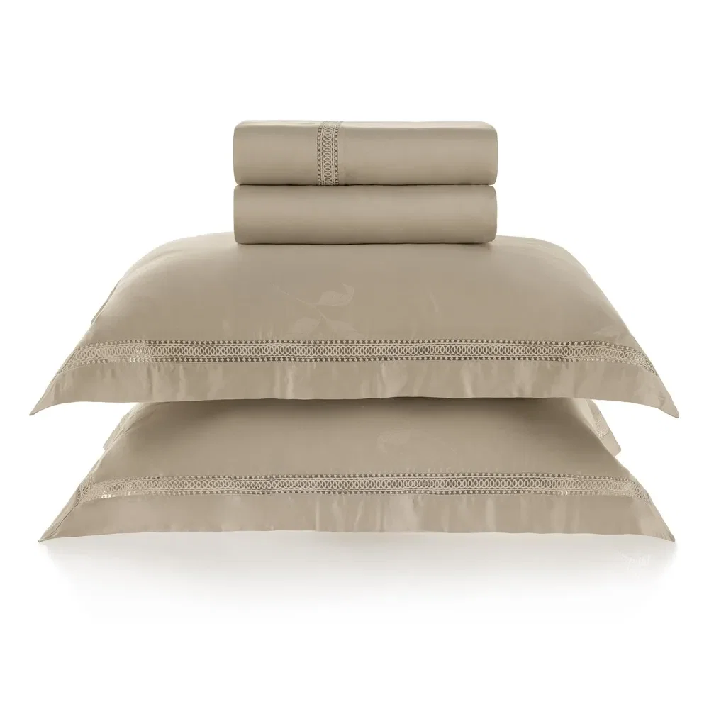 Jogo de Cama Cetim de Bambu 300 fios Fiorito Moonbean