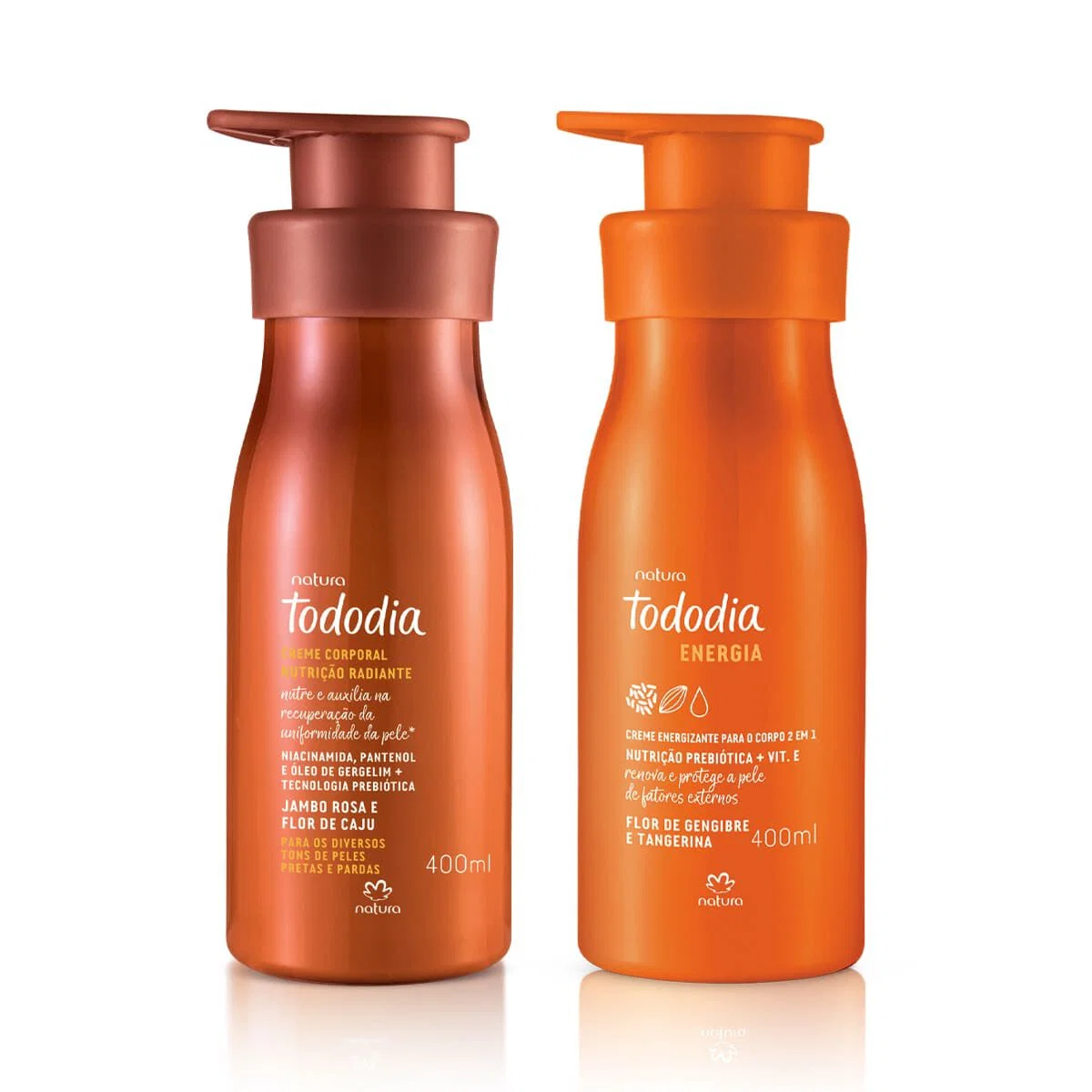 Kit Cremes Nutritivos Tododia Energia e Jambo Rosa e Flor de Caju — imagem 1