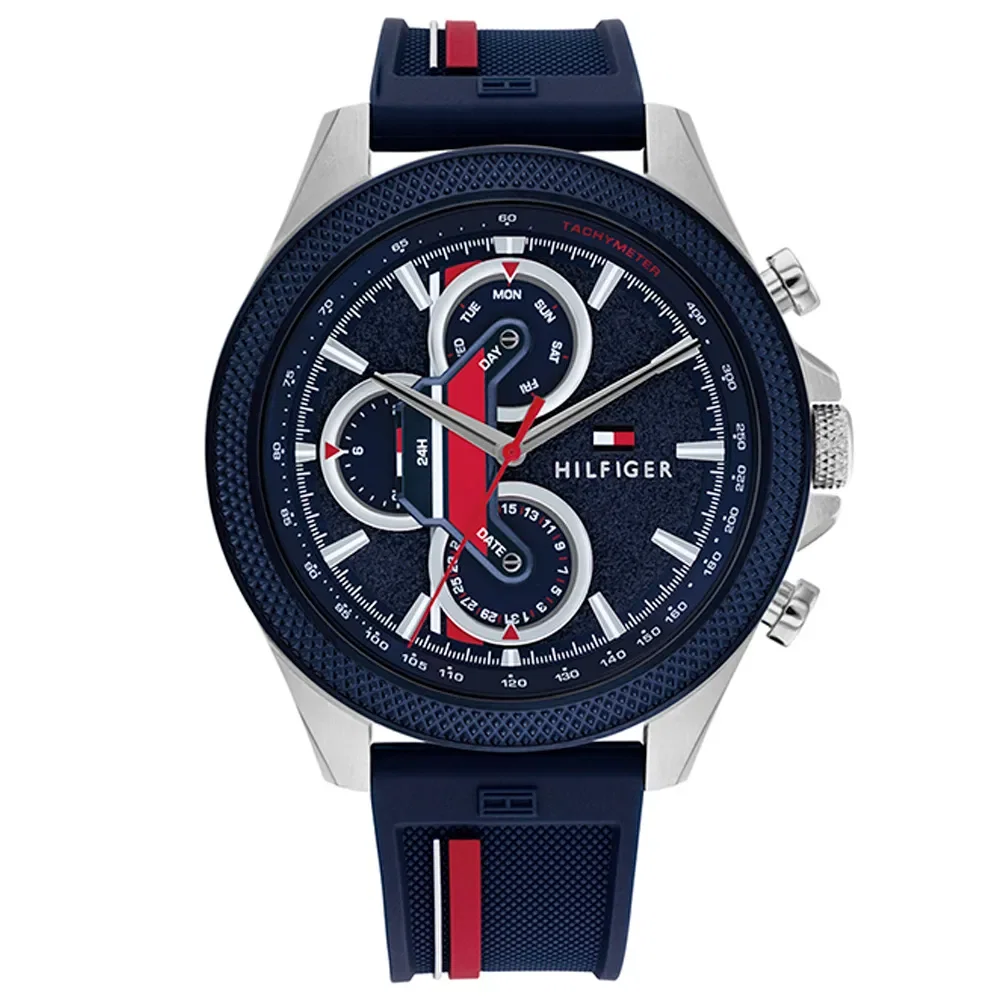 Relógio Tommy Hilfiger Masculino Borracha Azul 1792083