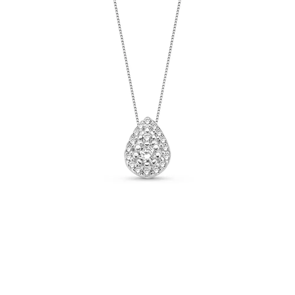 Pingente Lumina em Ouro Branco 18k com Diamantes, 9.1mm — imagem 1