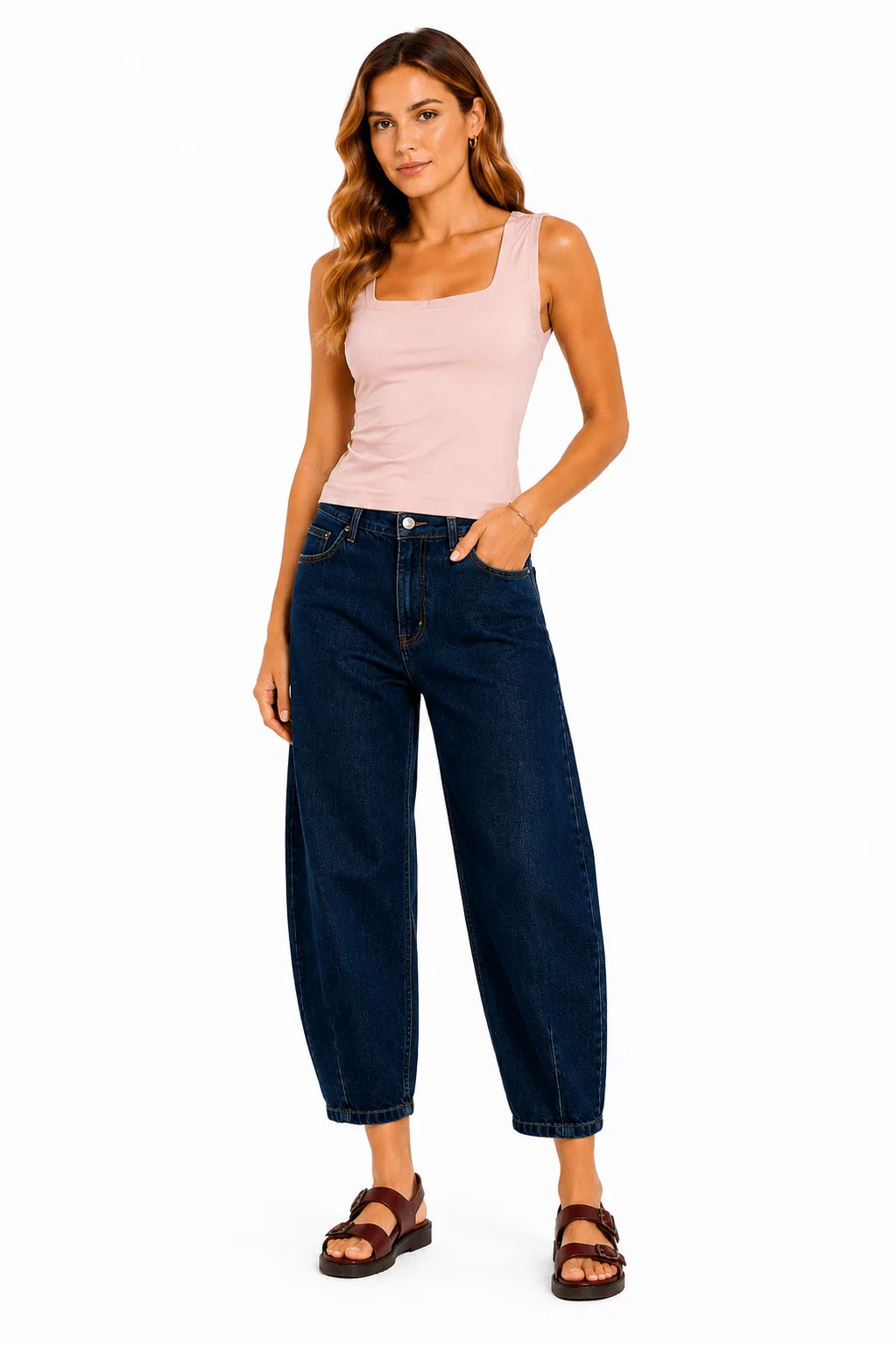 Top Poliamida Decote Costas - Rosa