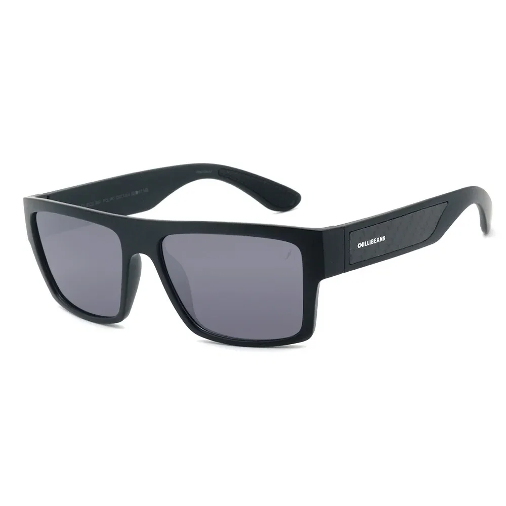 Óculos de Sol Masculino Chilli Beans Quadrado Polarizado Degradê Preto — imagem 1