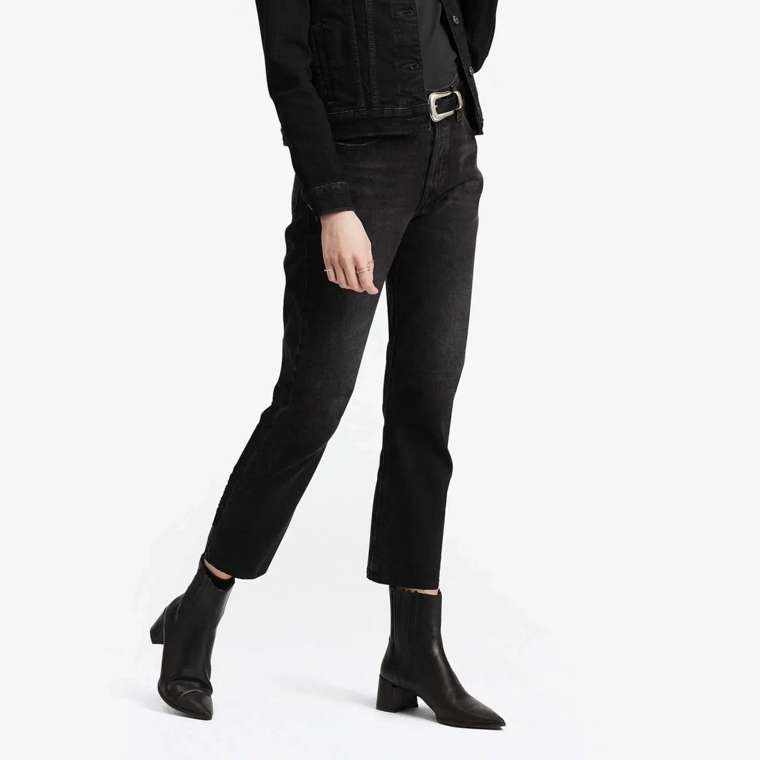 Calça Jeans Levi's® 501 Crop Preta — imagem 1