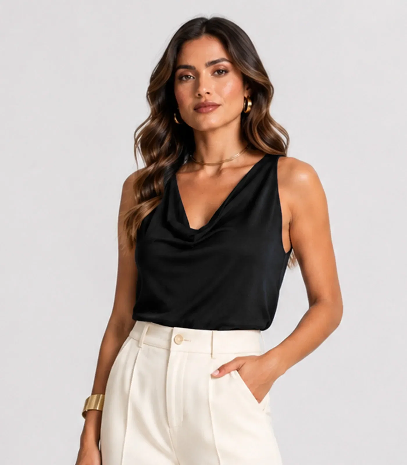 Blusa feminina Degrade Com Limpeza Infinita Cor Preto