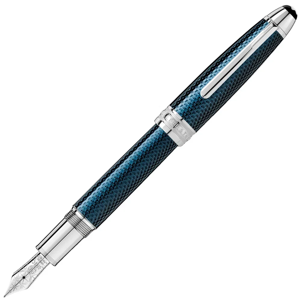 Caneta Tinteiro Montblanc Meisterstuck Solitaire Azul 112889 — imagem 1