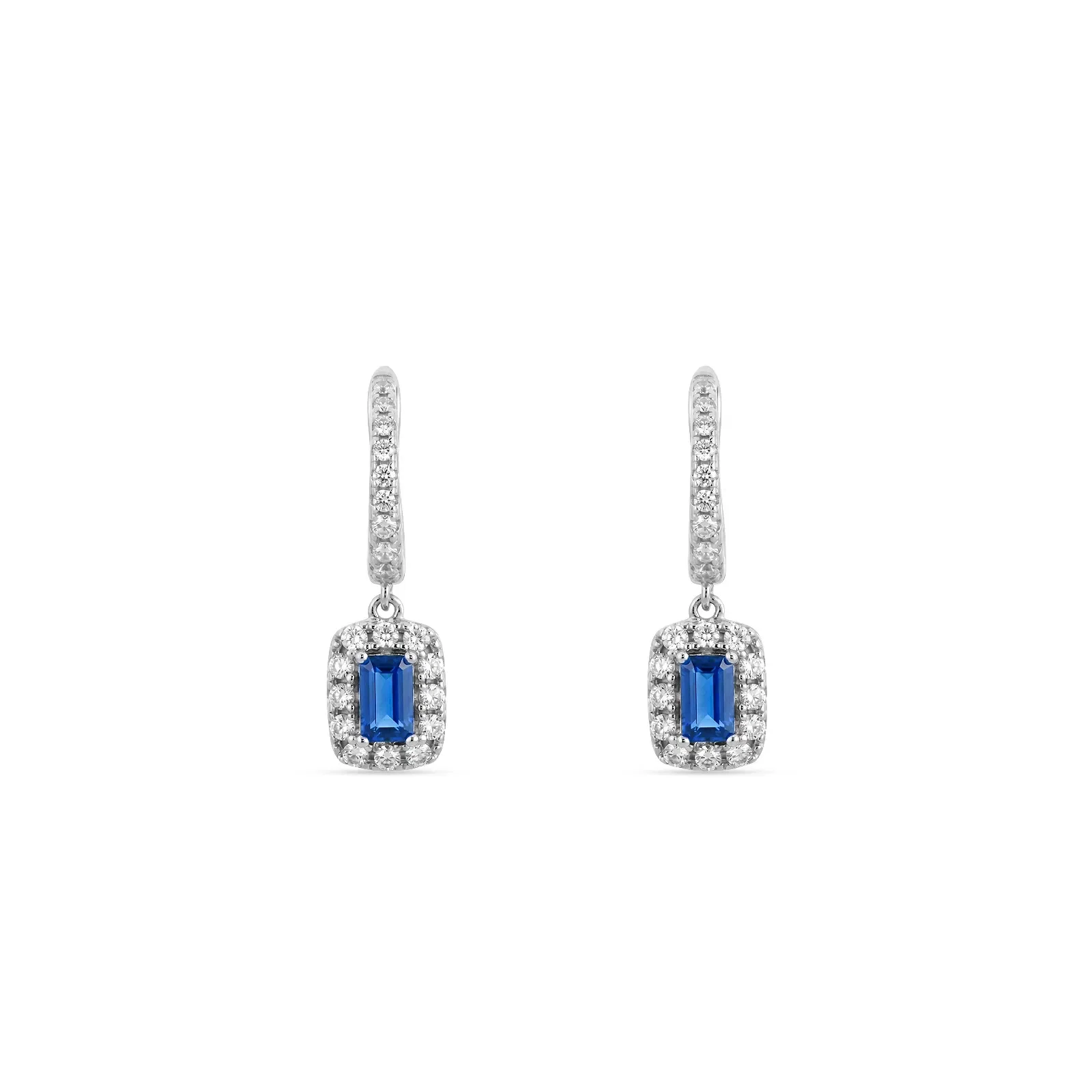 Argola Life Special em Prata 925 com Zircônia Azul e Incolor, 23,5mm — imagem 1