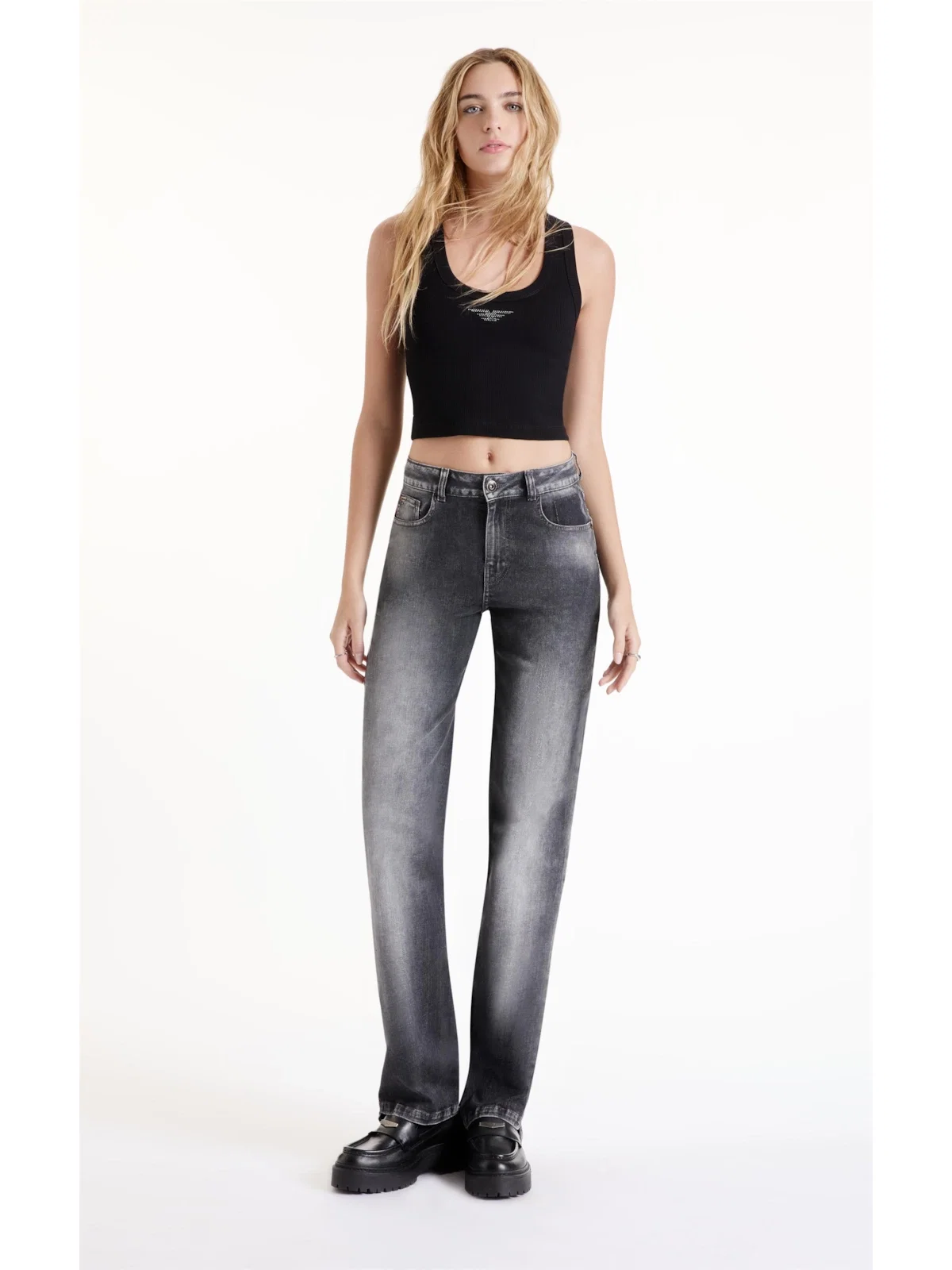 Calça Ocean Elastic Lav. Black C/ Sky — imagem 1