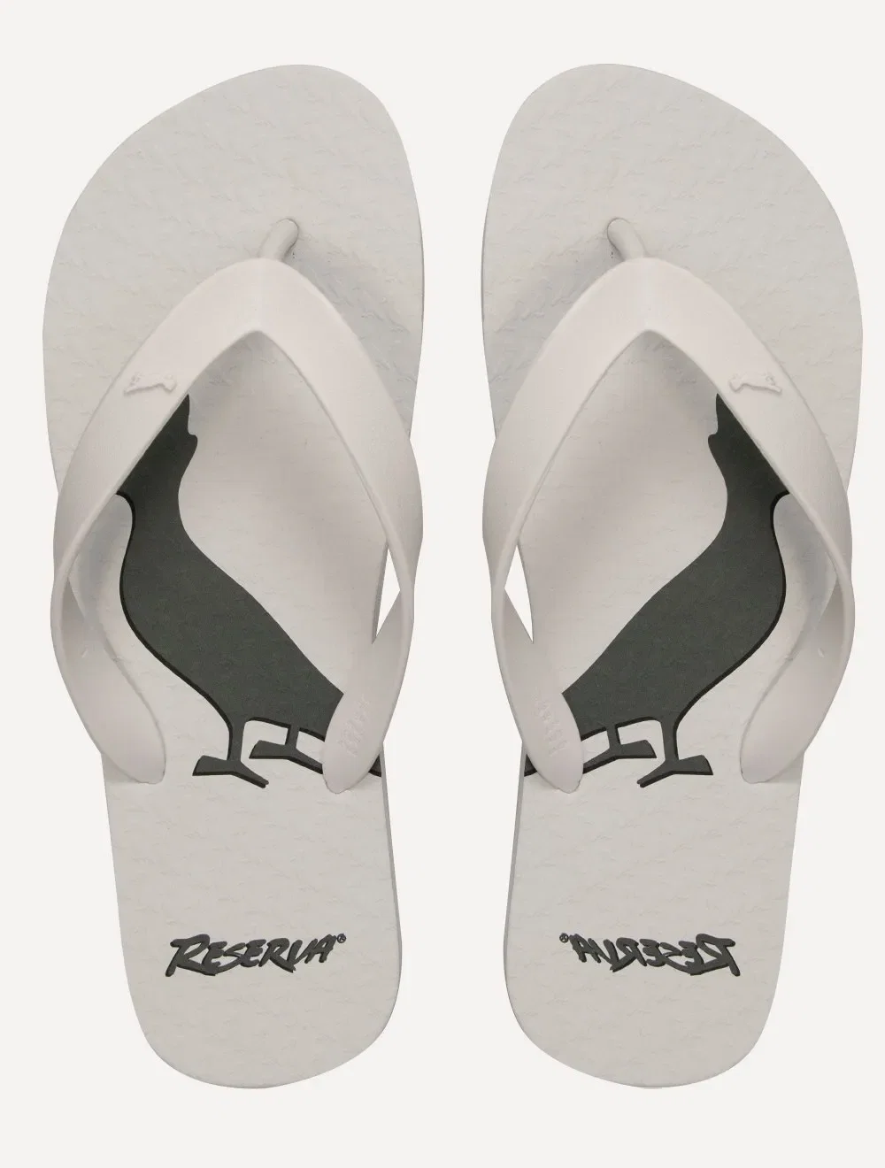 Chinelo Reserva Masculino Double Woodpecker Branco