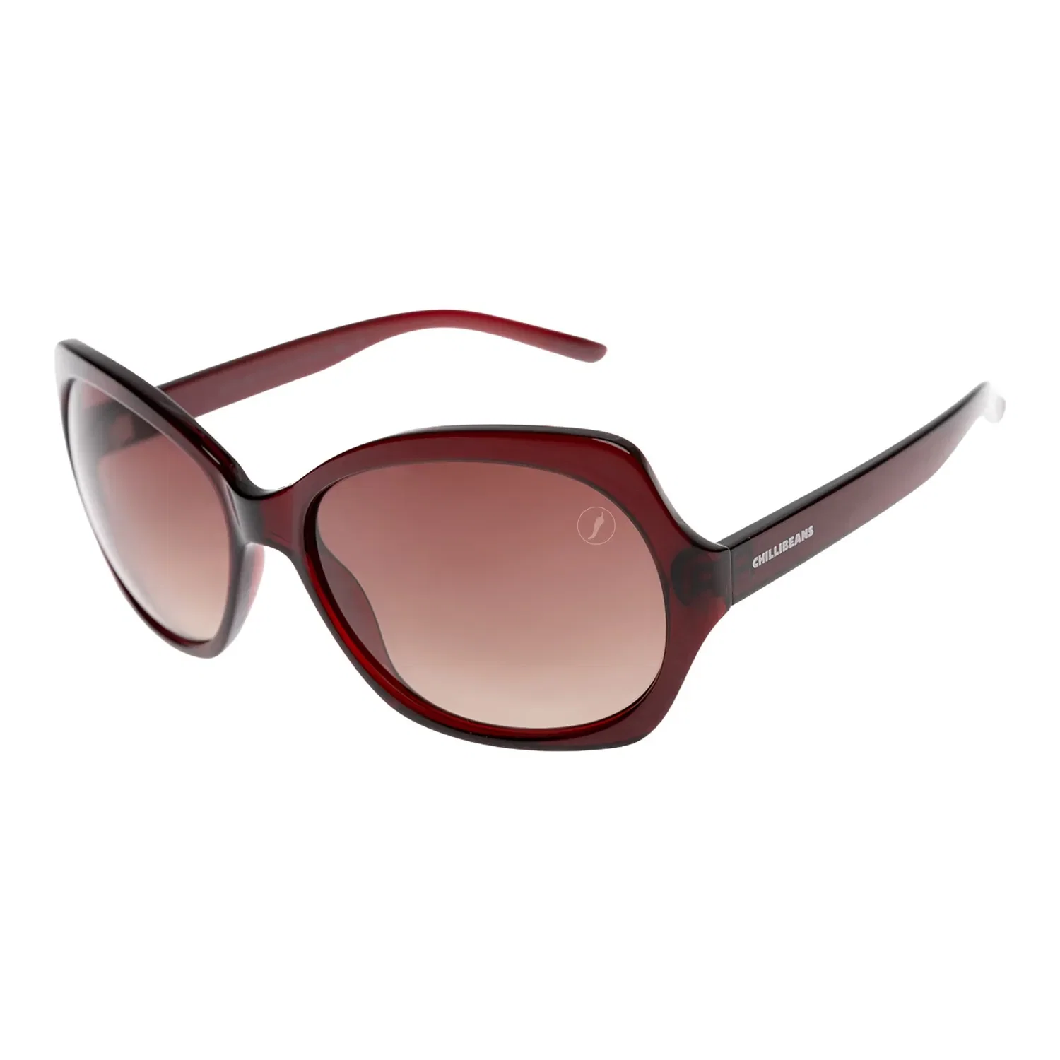 Óculos de Sol Feminino Chilli Beans Clássicos Quadrado Degrade Vinho