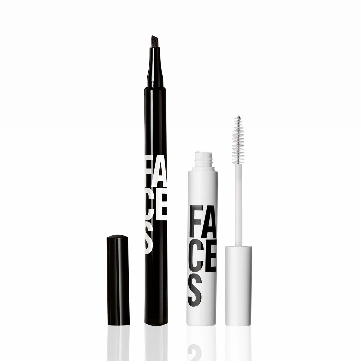 Kit Faces Caneta Delineadora Preta e Máscara Incolor (2 produtos) — imagem 1