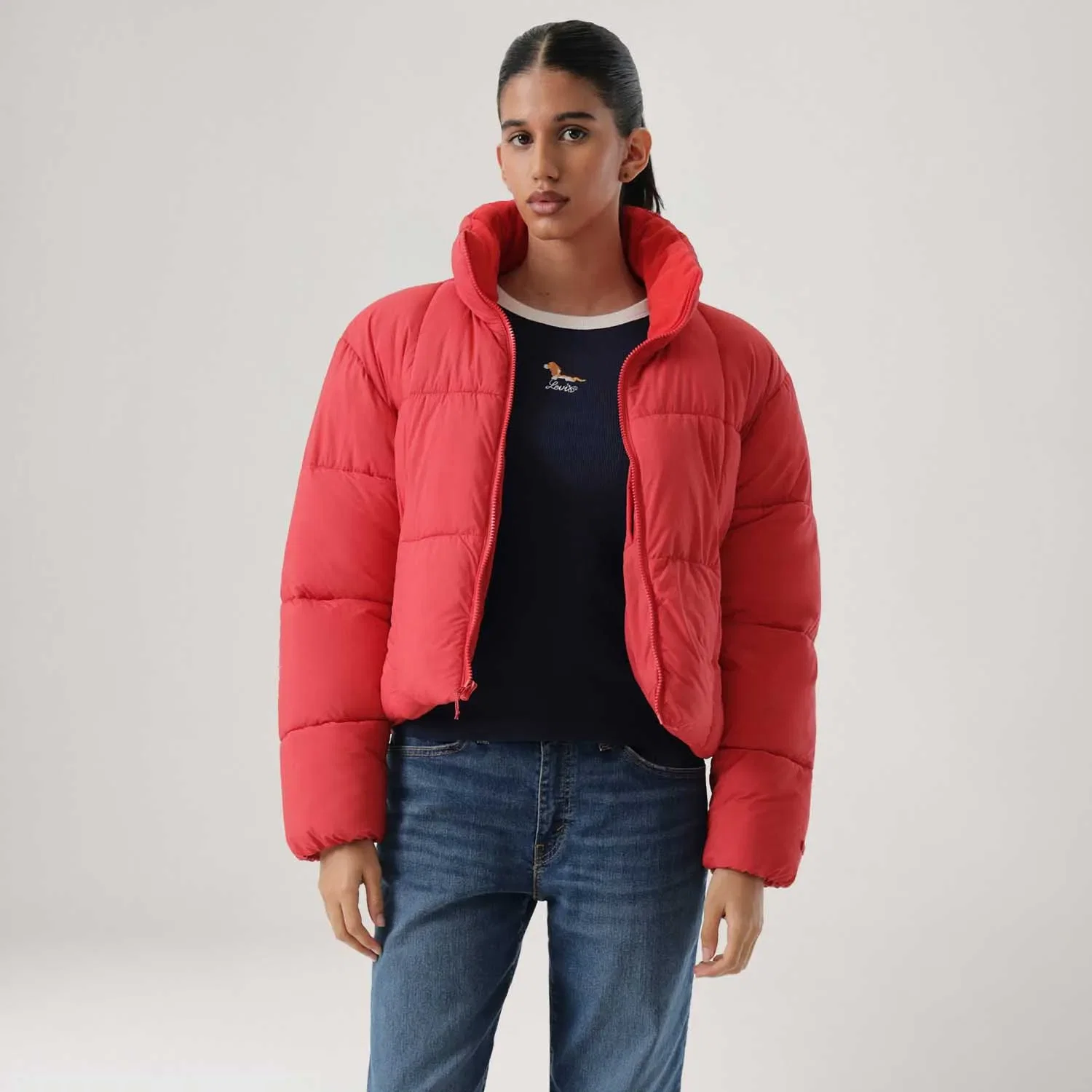 Casaco Levi's® Giii Packble Puffer Vermelha