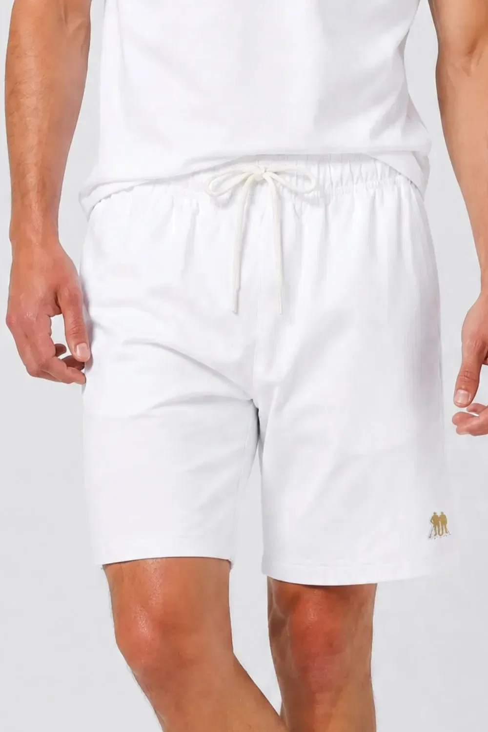 Short Masculino Linho Liso Polo Wear Branco