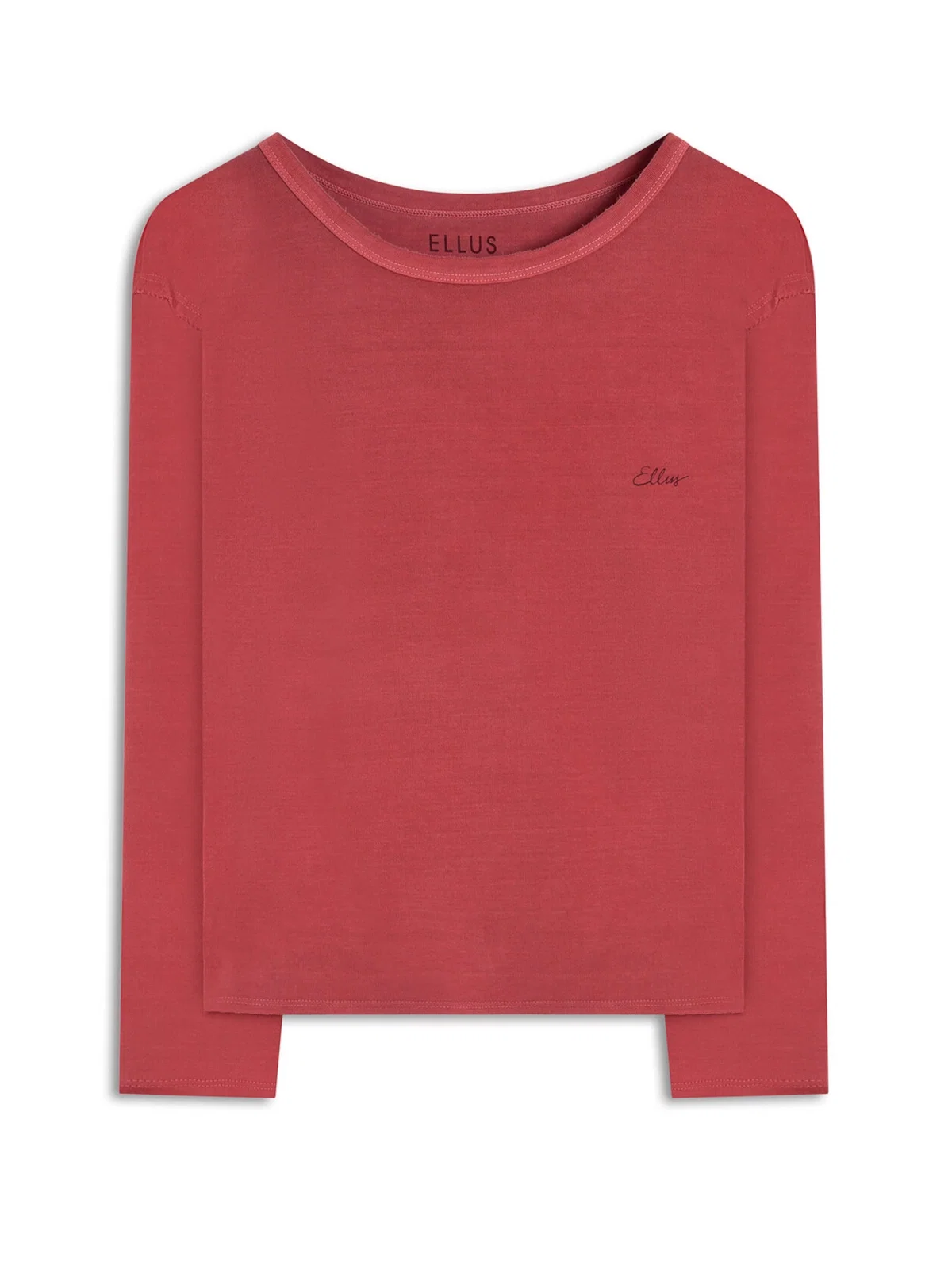 Blusa Cursive Washed Cereja