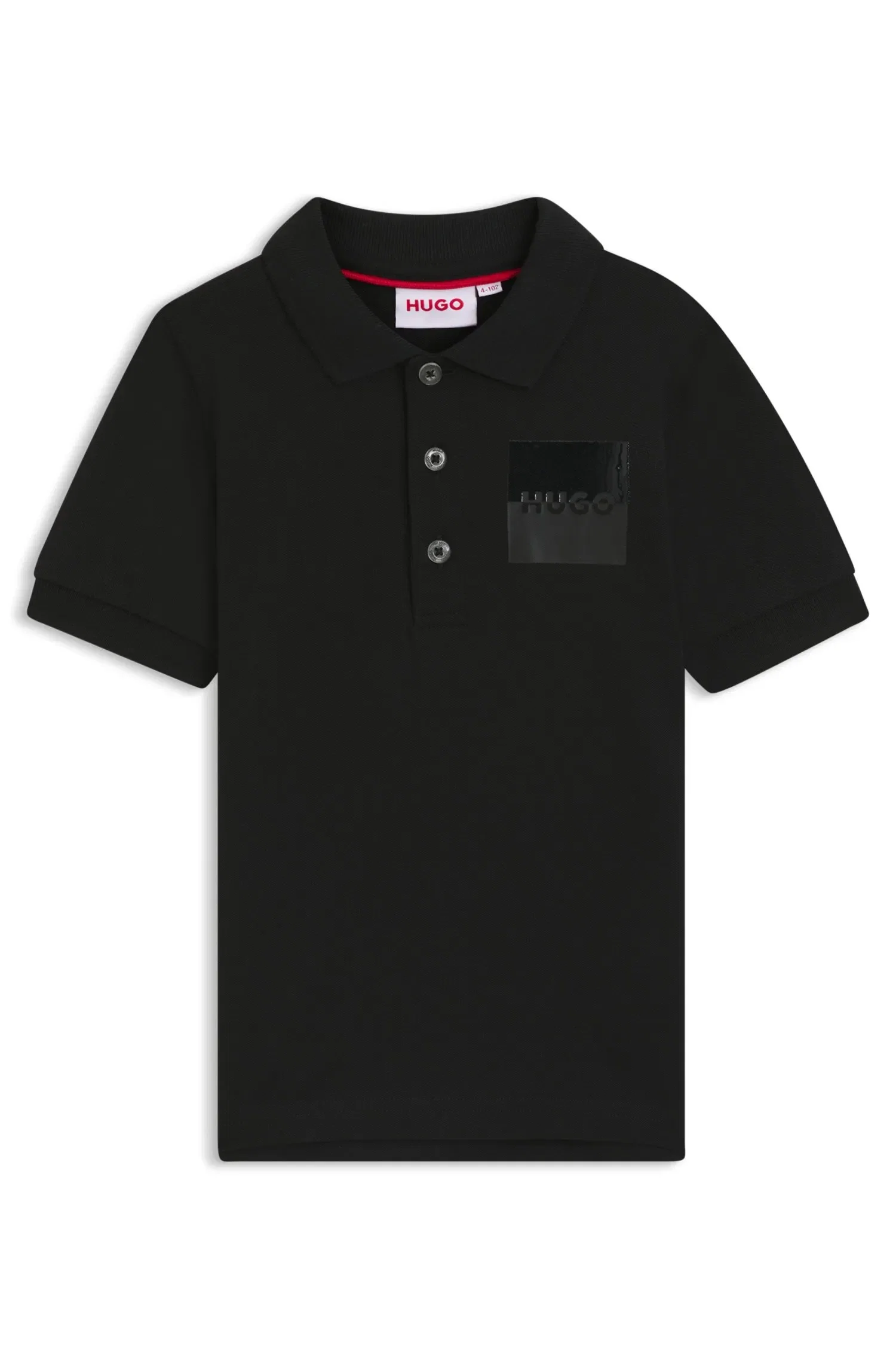 Polo Infantil Em Algodão Elástico Com Logo — imagem 1