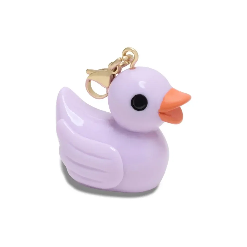 Pingente de Pato de Borracha Roxa