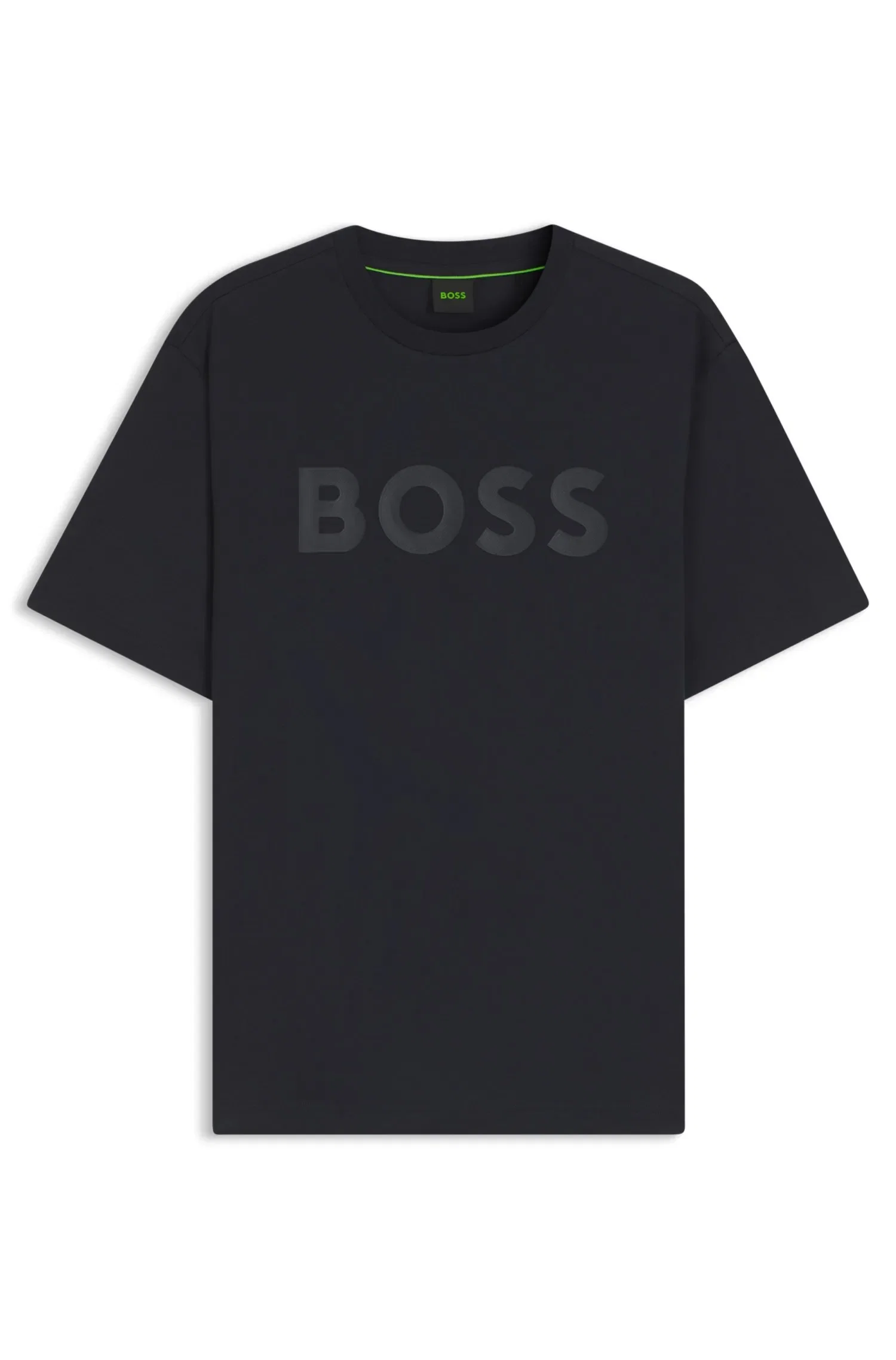 Camiseta Em Algodão Com Logo Em Tom Sobre Tom