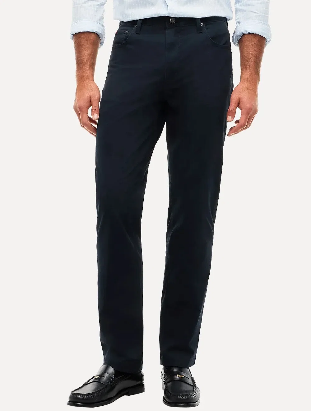 Calça Tommy Hilfiger Masculina Slim Straight Denton Azul Marinho