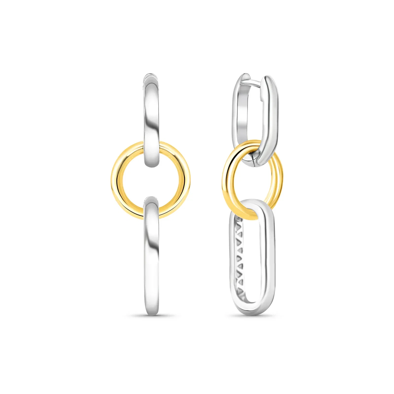 Brinco Duetto em Prata 925 com Ouro Amarelo 18k — imagem 1