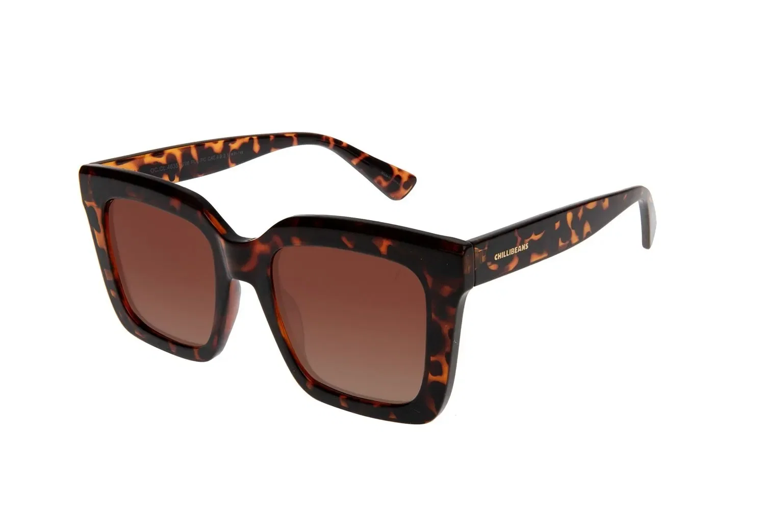 Óculos de Sol Feminino Chilli Beans Quadrado Tartaruga Polarizado