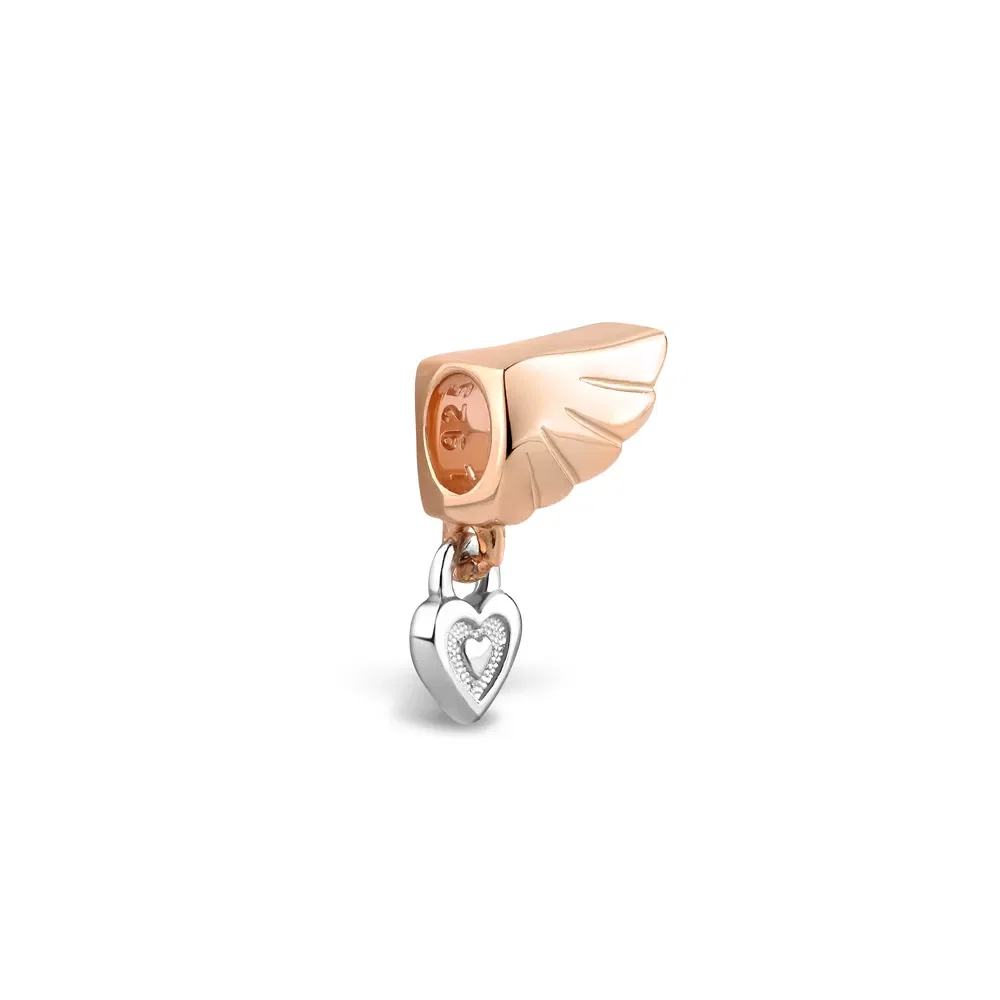 Separador Life Teen Asa BFF em Liga Rosé com Banho de Ouro Rosé 18k
