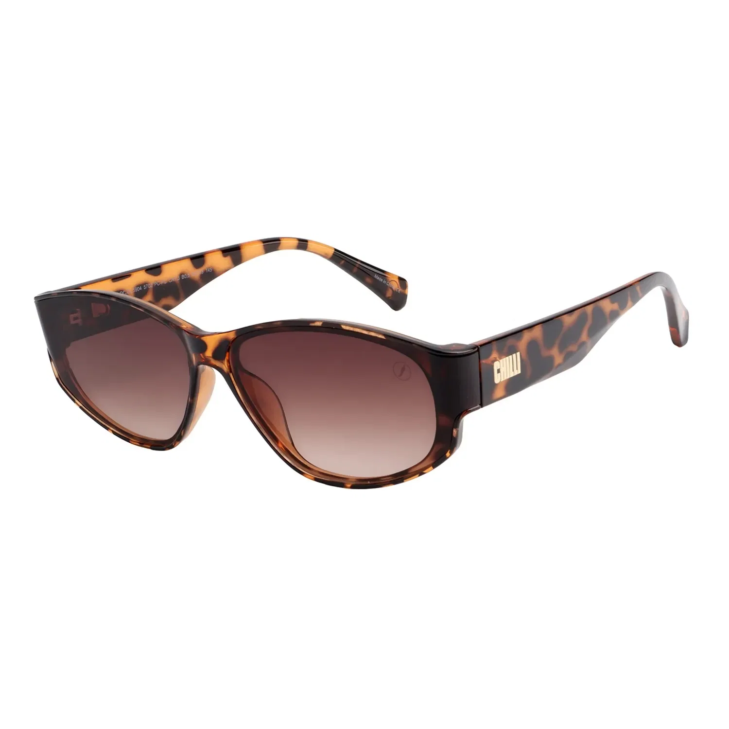 Óculos de Sol Feminino Bended Lenses Redondo Degradê Tartaruga — imagem 1