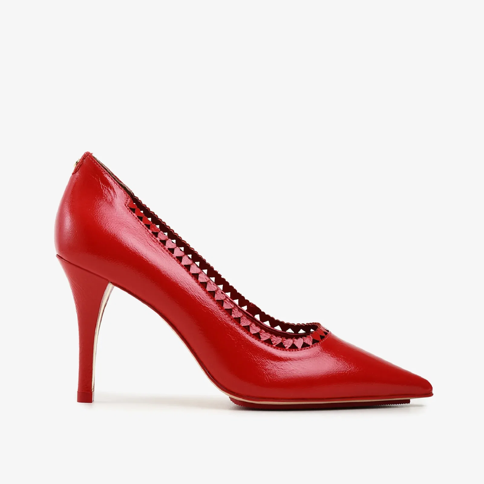 Scarpin Vermelho Cereja Couro Verniz — imagem 1