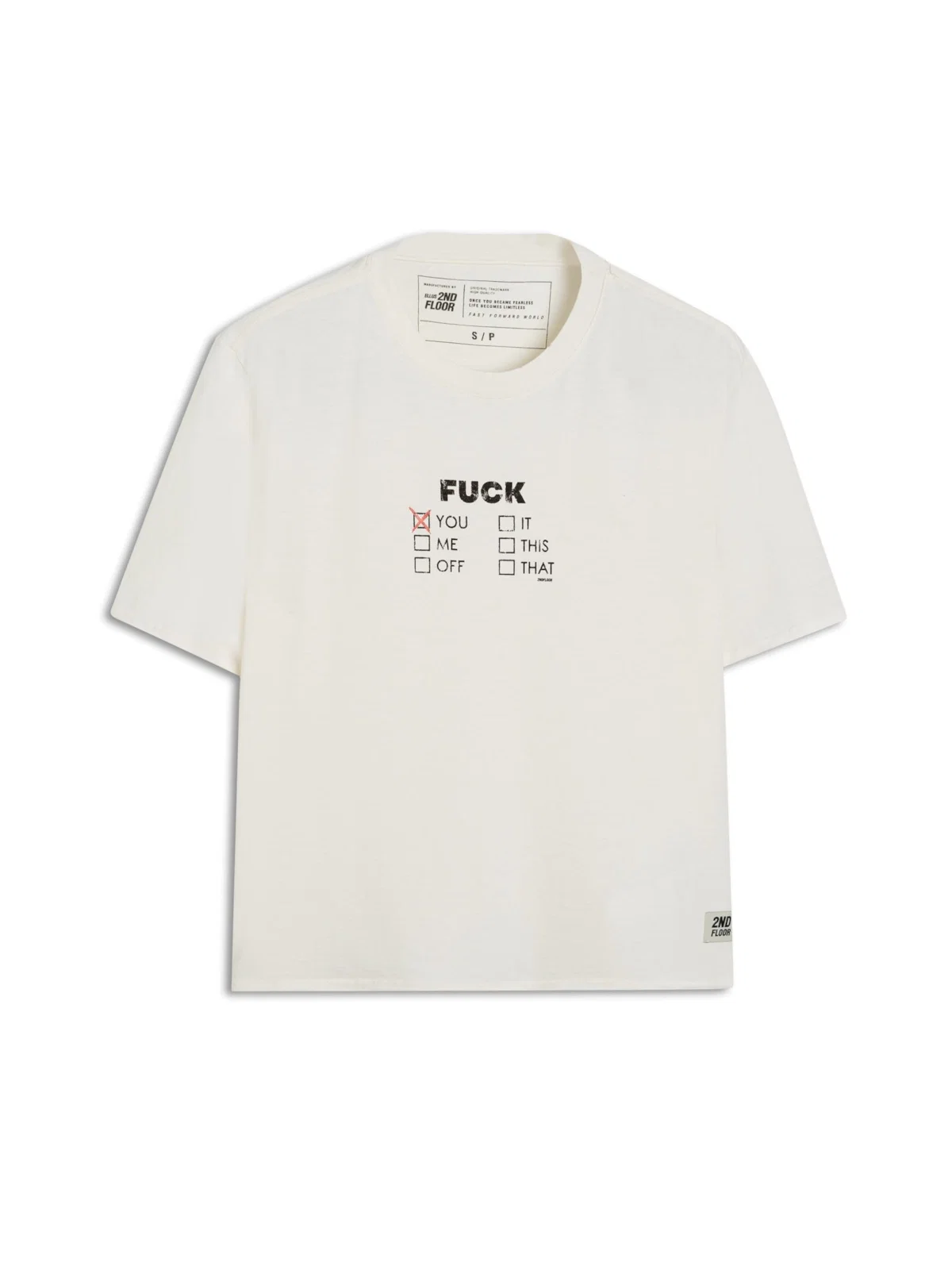 T-Shirt Basic 2nd Fck Off White