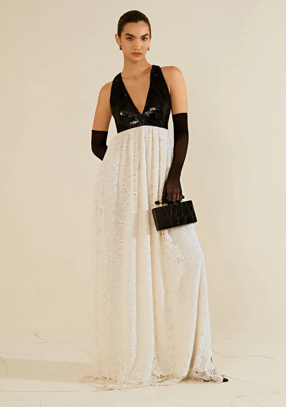 Vestido de Renda Dálmata Off White