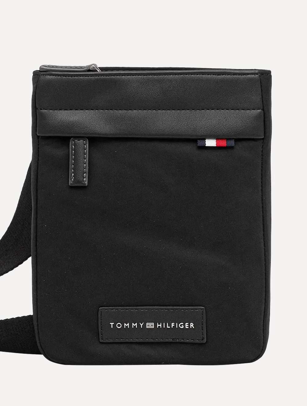 Bolsa Tommy Hilfiger Masculina Nylon Mini Crossover Preta
