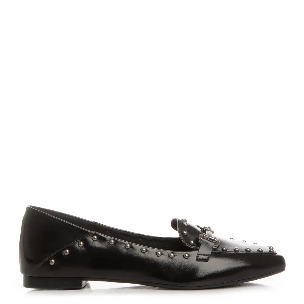 Mocassim Preto Aplicação Tachas — imagem 1