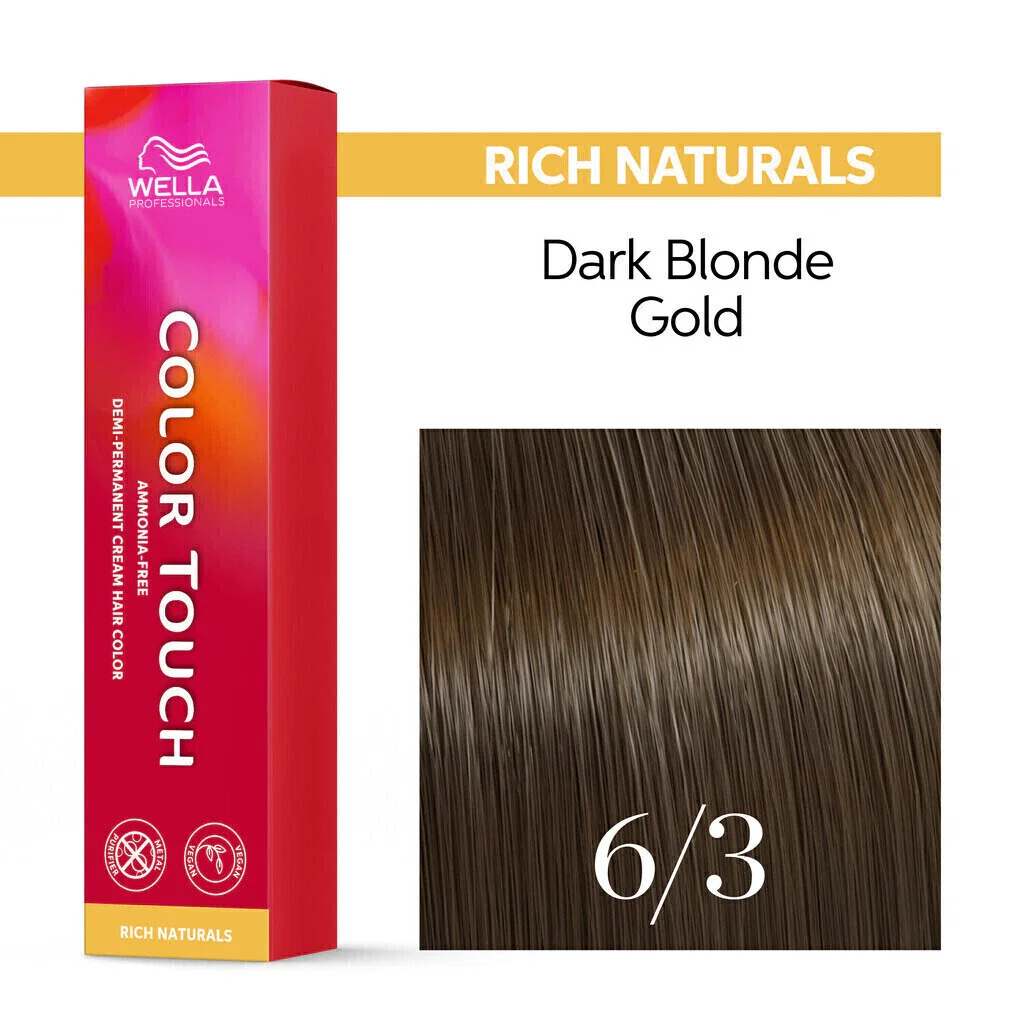 Tonalizante Wella Color Touch 6/3 Louro Escuro Dourado