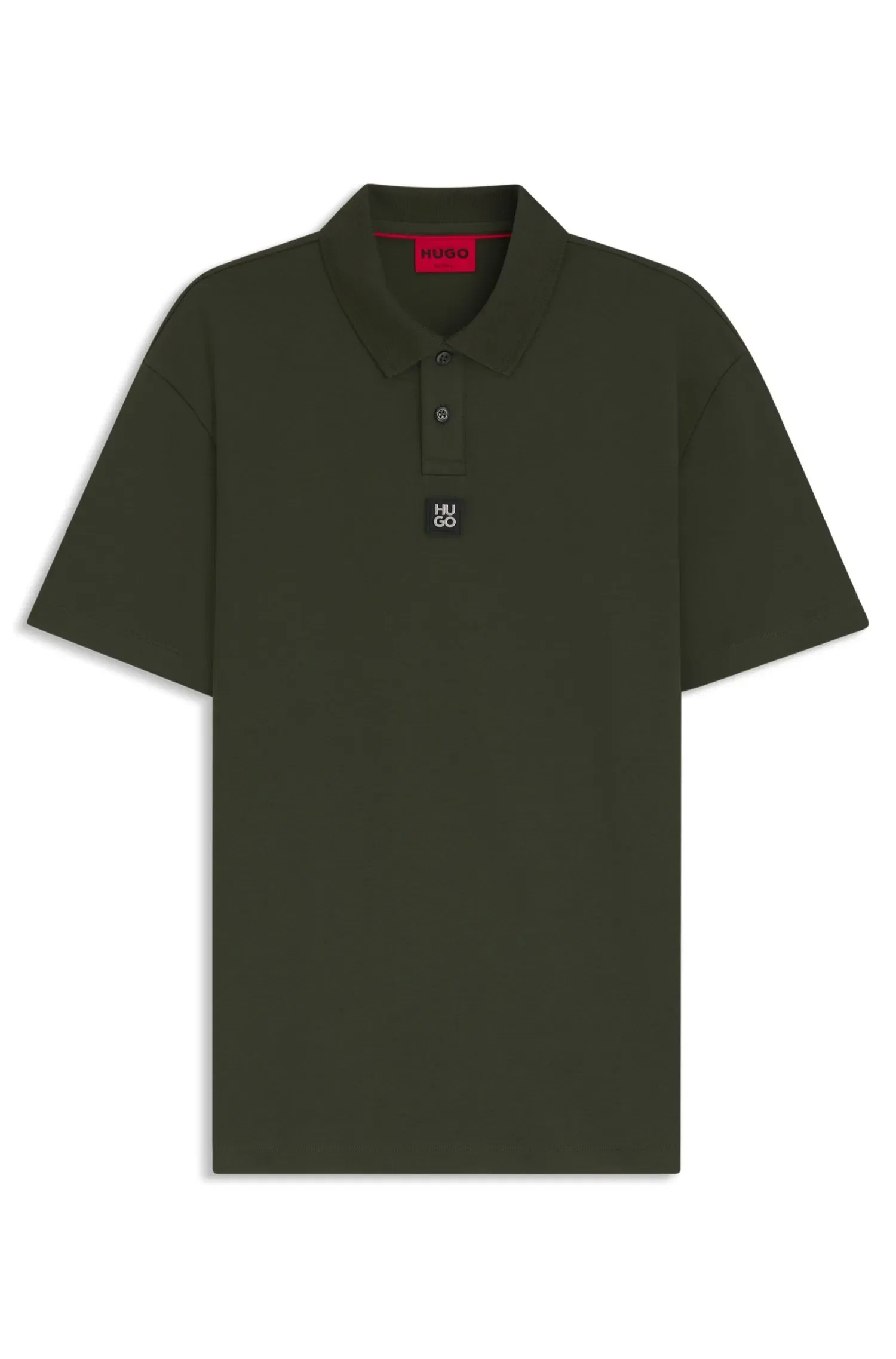 Polo De Algodão Entrelaçado Com Logo Sobreposto