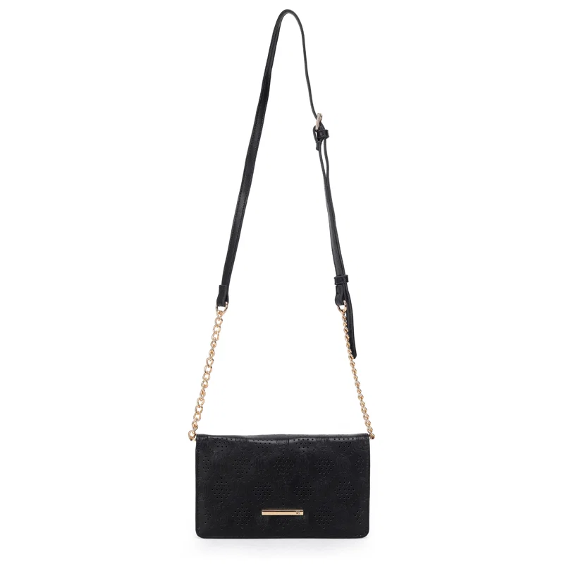 Bolsa Transversal Pequena Monograma Laser Com Compartimentos