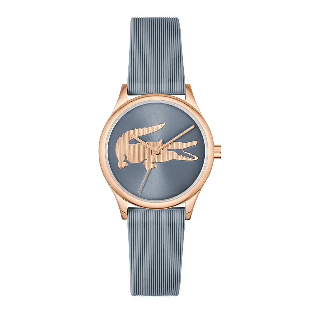 Relógio Lacoste Crocodelle Feminino em Borracha Azul 2001480